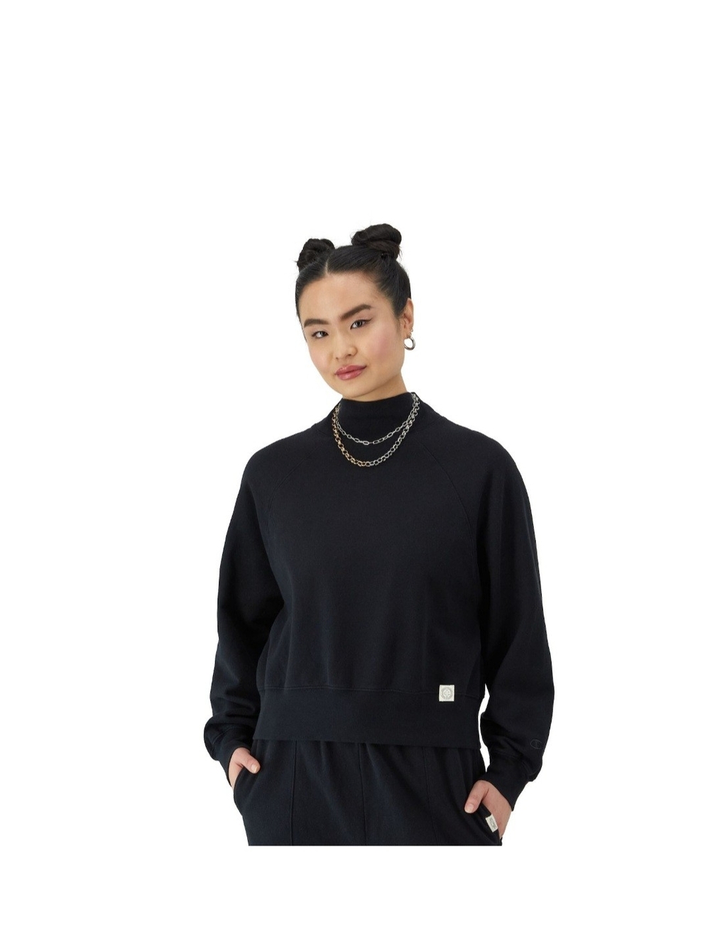 Women's Champion Vintage Wash Mockneck Pullover